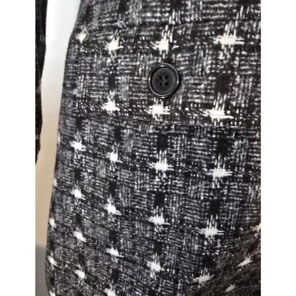 Tulle ANTHROPOLOGIE Black/White Wool Blend Jacket/Coat SZ Small Women's - Picture 5 of 9